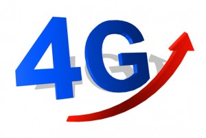 4G symbol with arrow