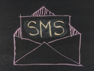 Chalk drawing - SMS, Short Messaging Service