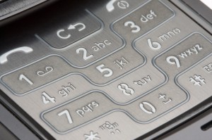 Grey Detailed Cell Phone Number Pad Macro